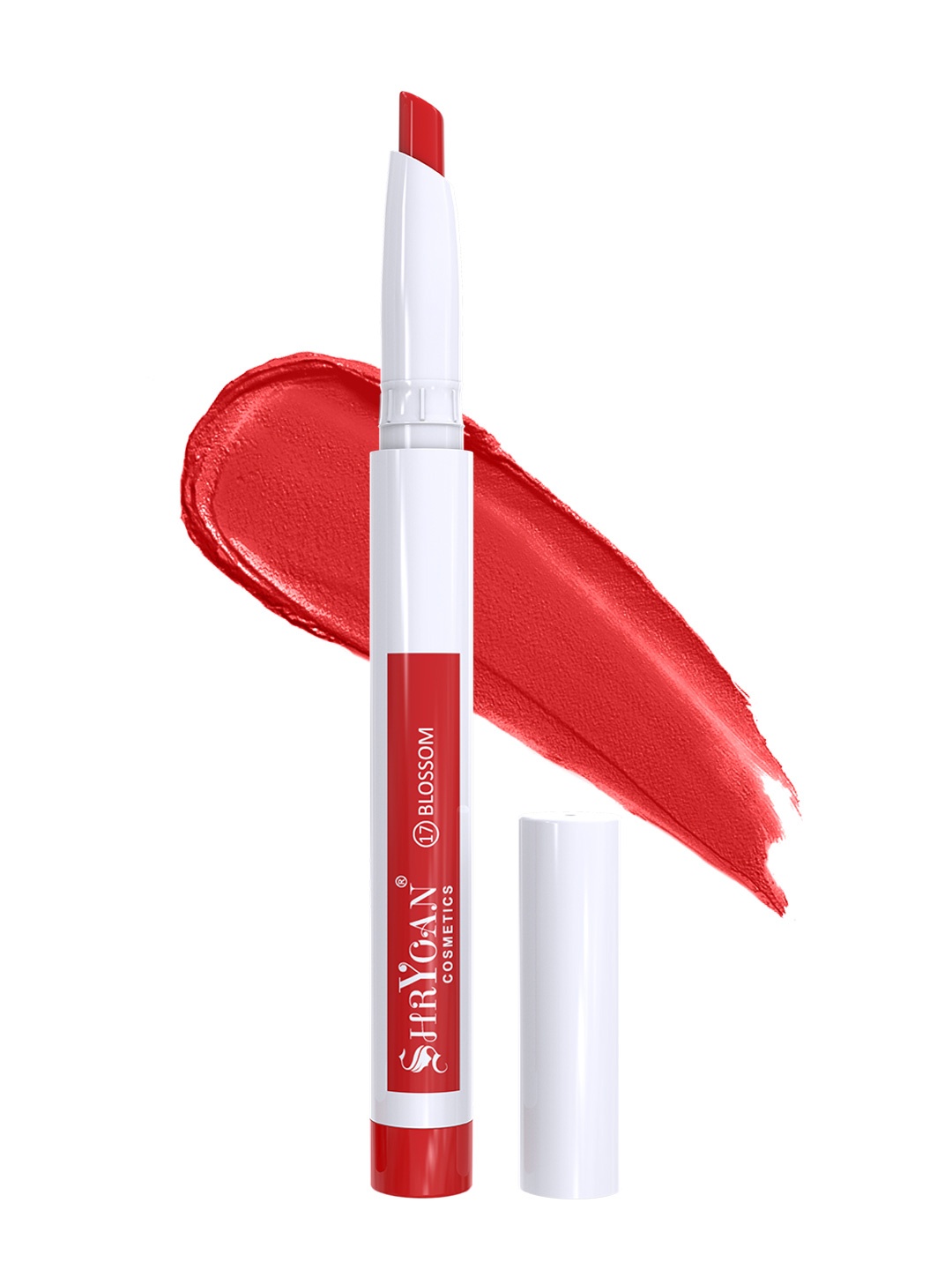 

SHRYOAN Waterproof & Smudge Proof Perfect Pout Non Transfer Matte Lipstick - Blossom 17, Red