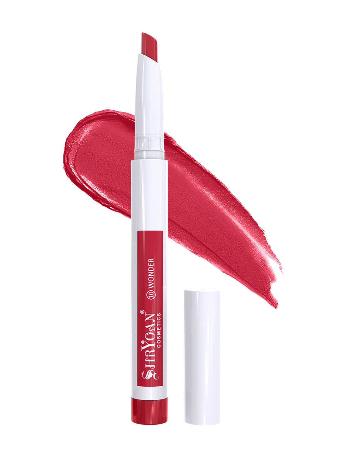

SHRYOAN Waterproof & Smudge Proof Perfect Pout Non Transfer Matte Lipstick - Wonder 10, Red