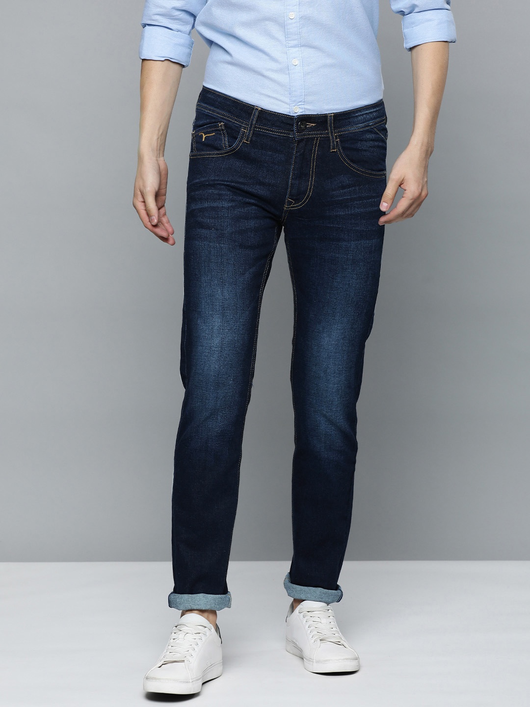 

Flying Machine Men Blue Skinny Jackson Fit Light Fade Stretchable Jeans