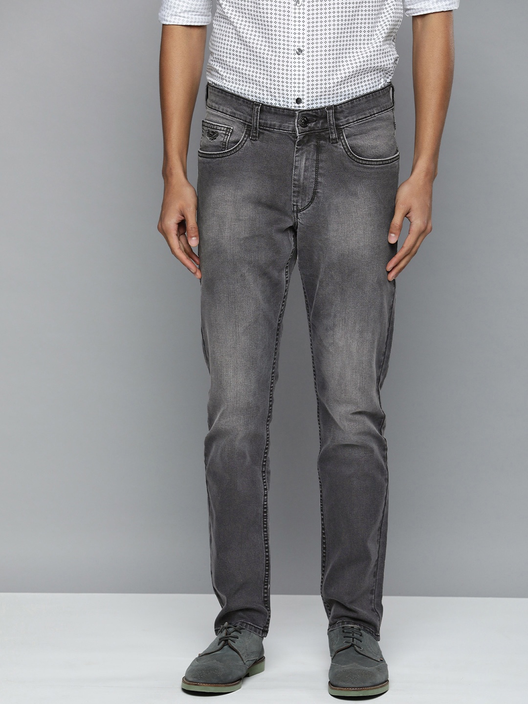 

Flying Machine Men Black Slim Fit Light Fade Stretchable Jeans