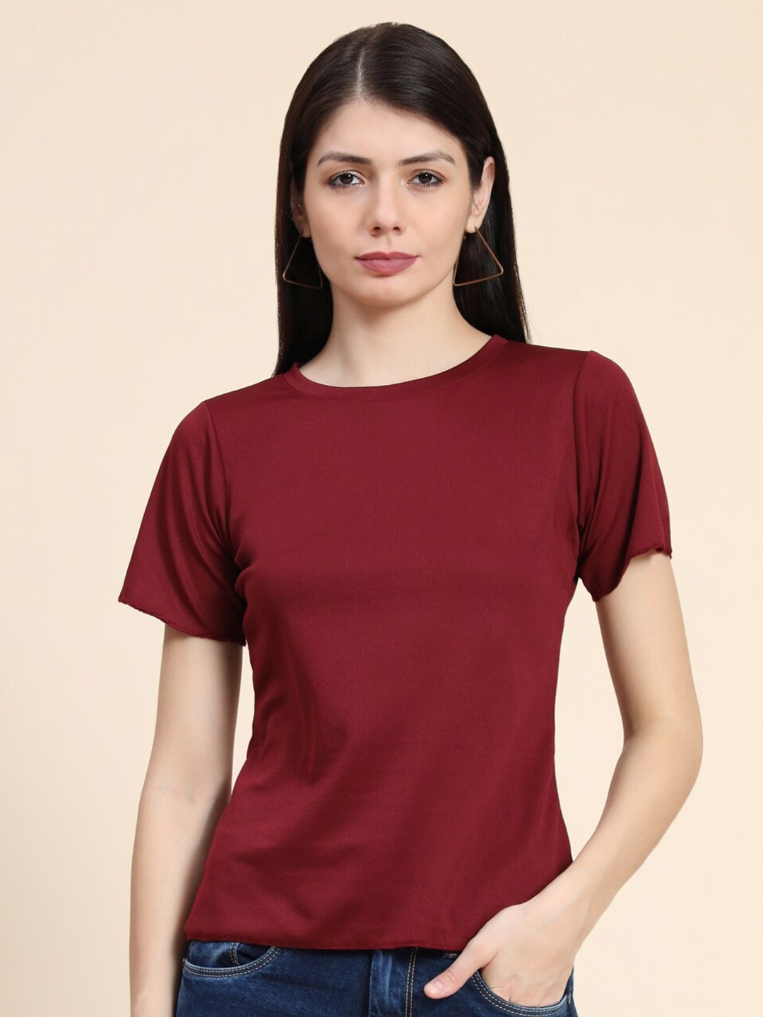 

WESTHOOD Maroon Solid Top