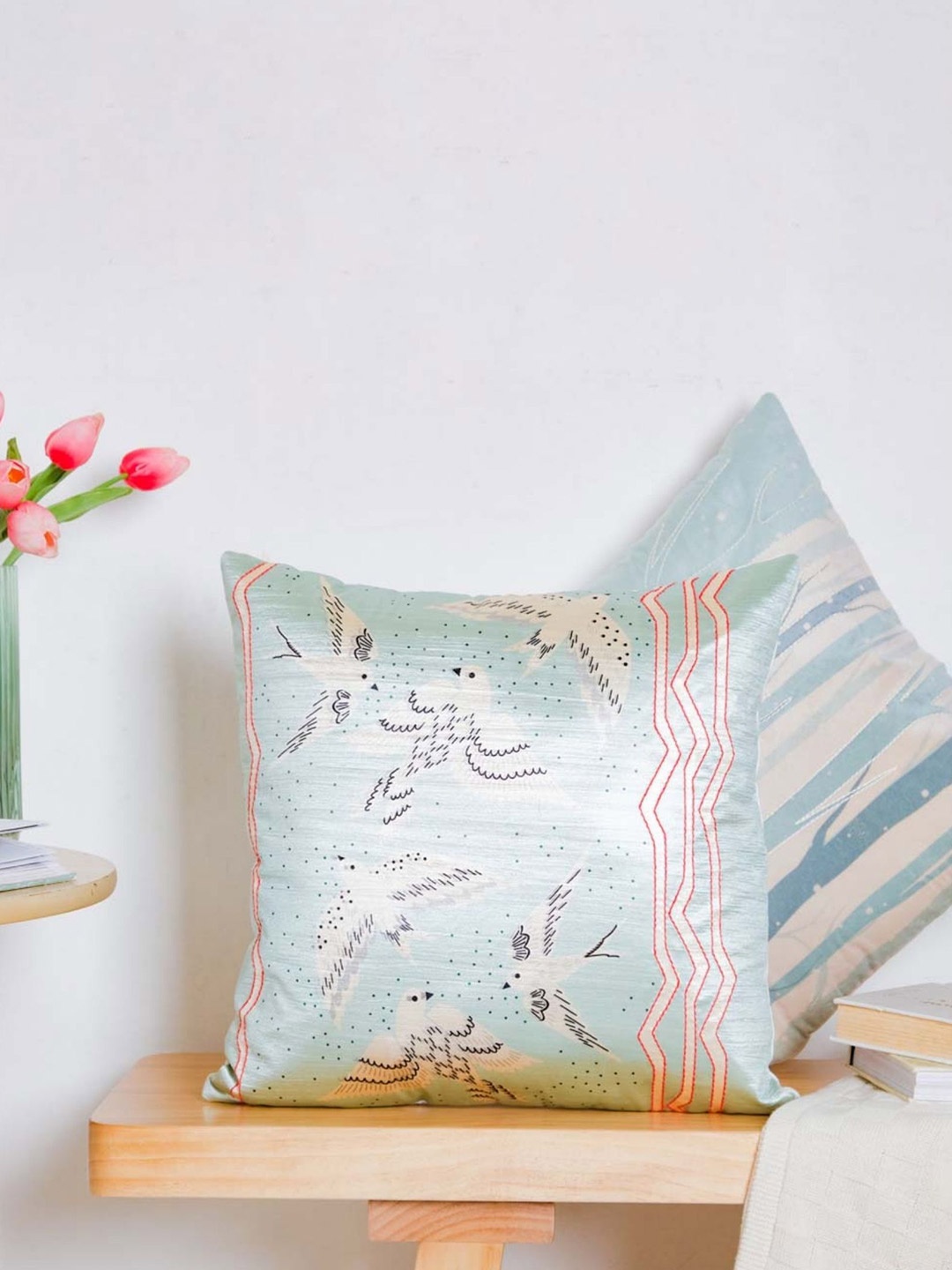 

Nestasia Multicolored Birds In Sky Cushion Cover, Multi