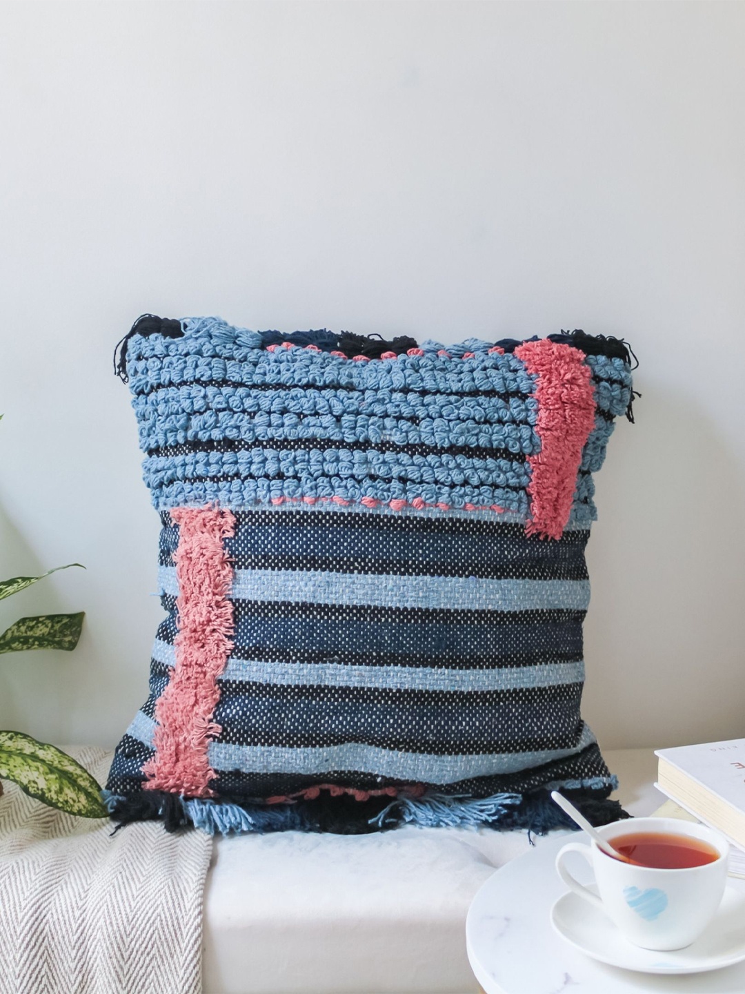 

Nestasia Multicolor Bohemian Throw Pillow Cover, Multi