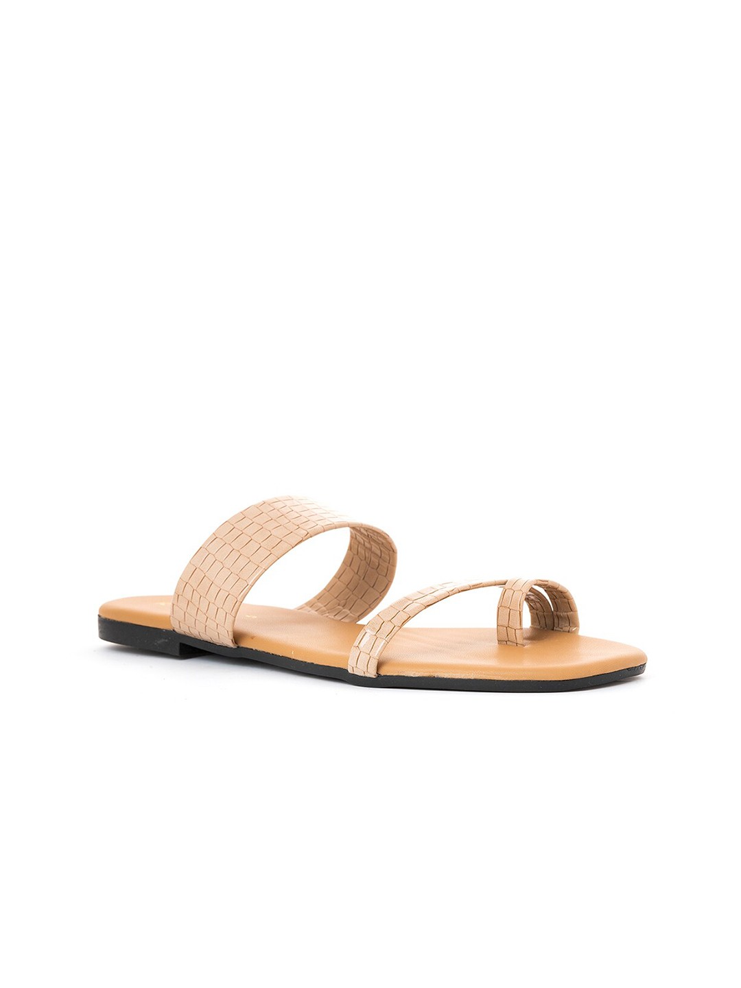 

Khadims Women Beige Textured Flats
