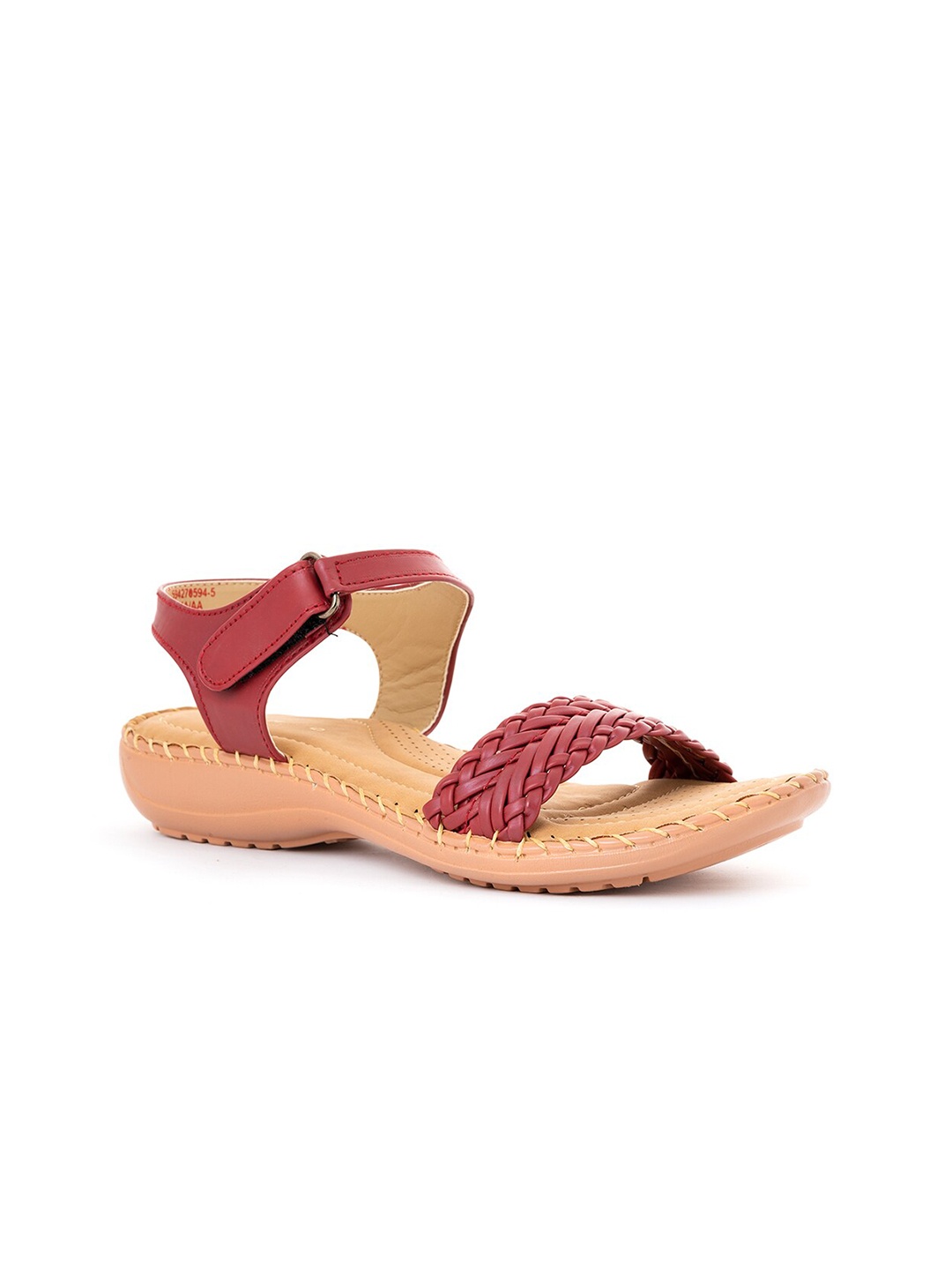 

Khadims Women Red Open Toe Flats