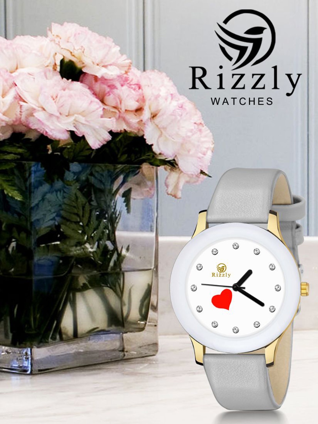 

Septem Women White Printed Dial & Grey Leather Straps Analogue Watch