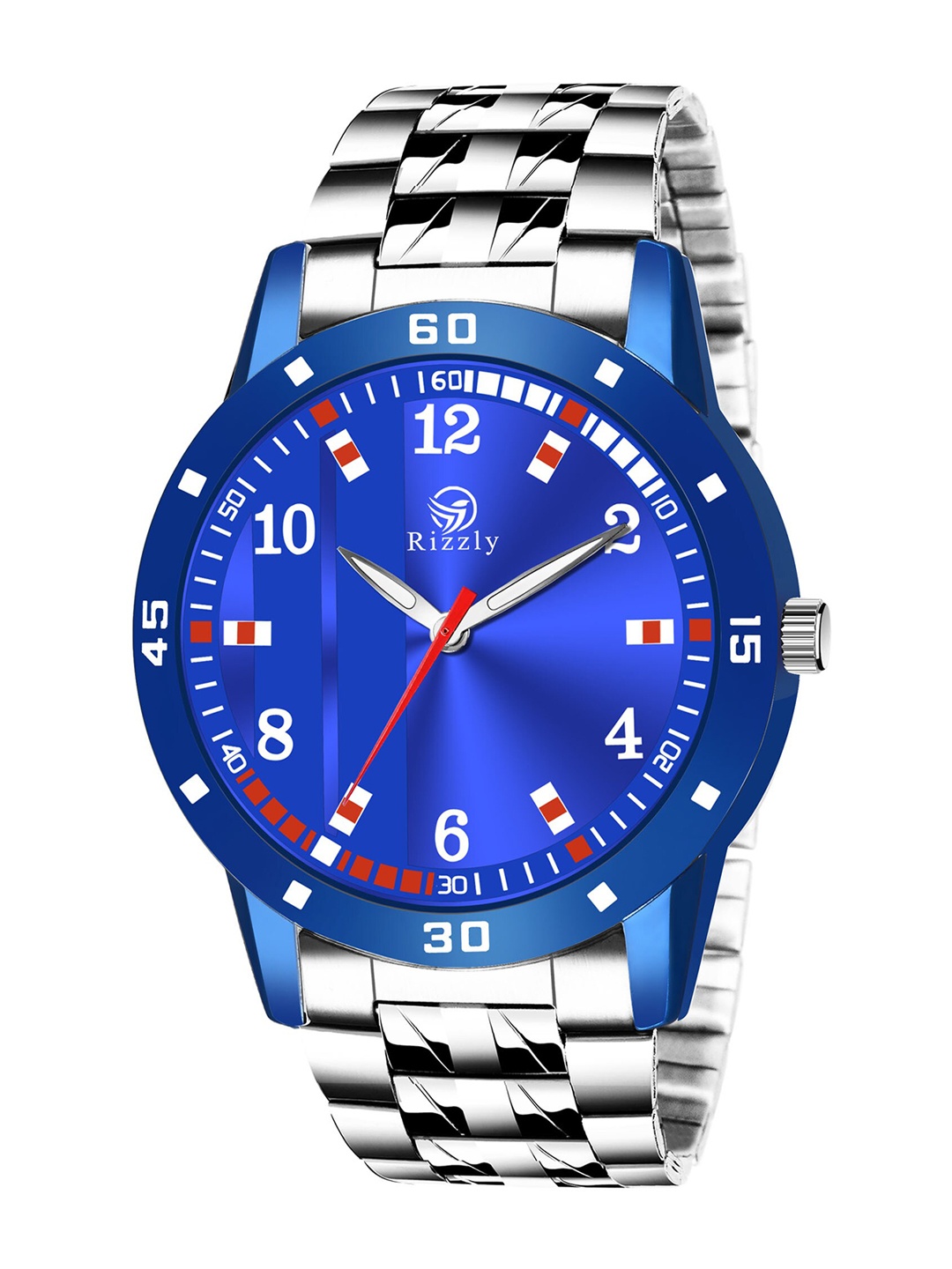 

Septem Men Blue Dial & Silver Toned Stainless Steel Bracelet Style Straps Analogue Watch