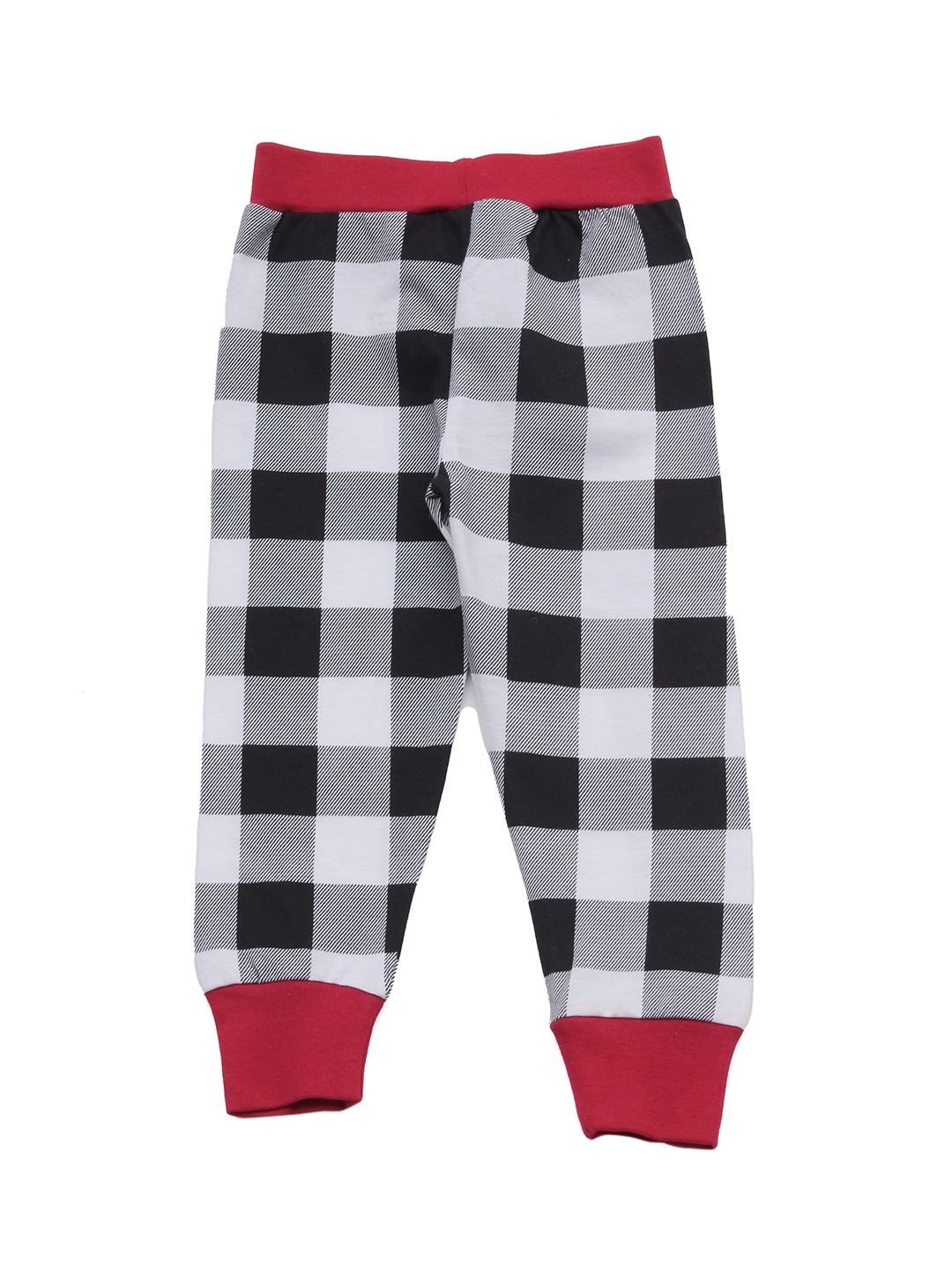 

Lil Lollipop Unisex Kids Black Checked Joggers