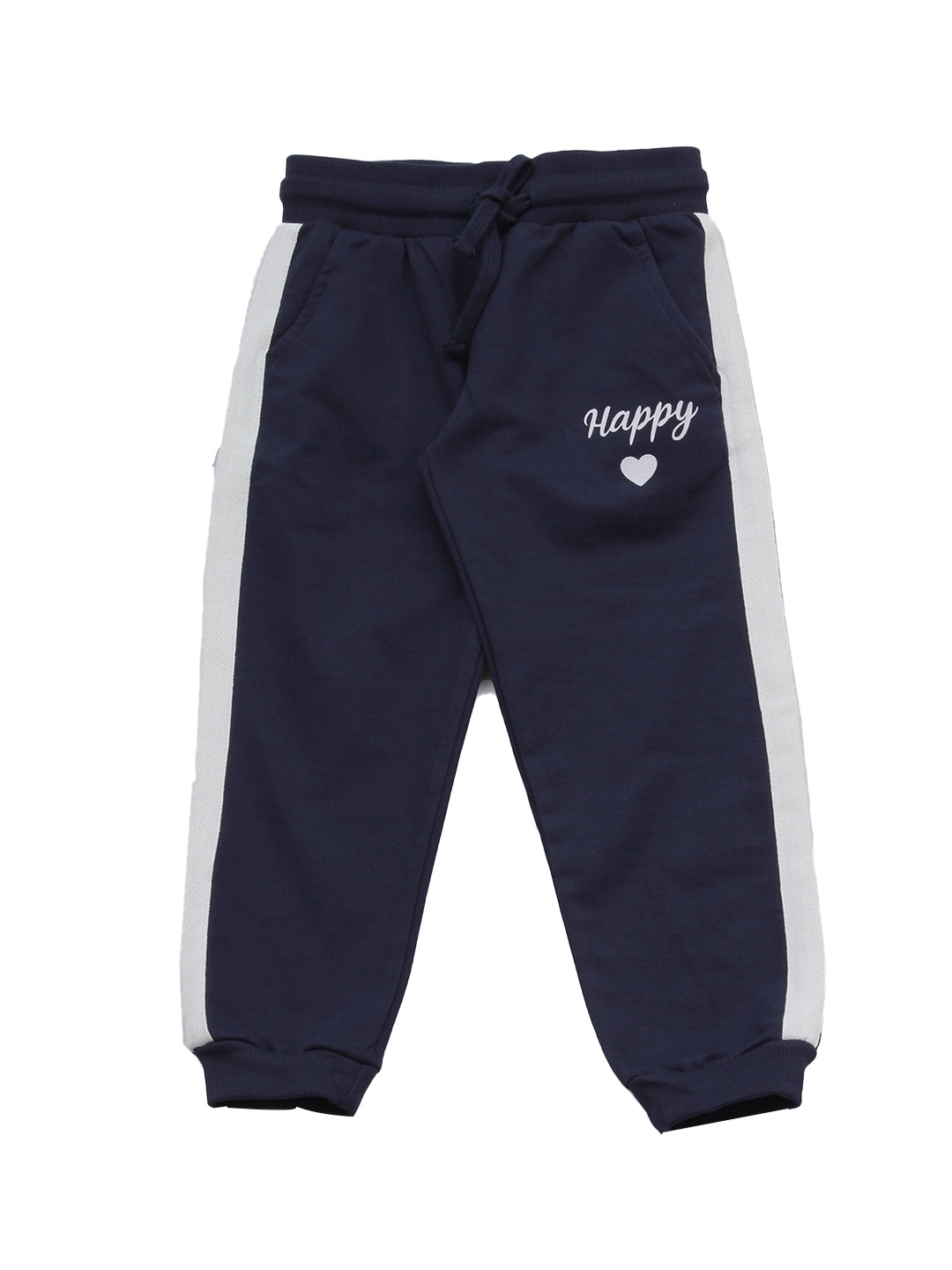 

Lil Lollipop Unisex Kids Navy Blue Regular Fit Joggers