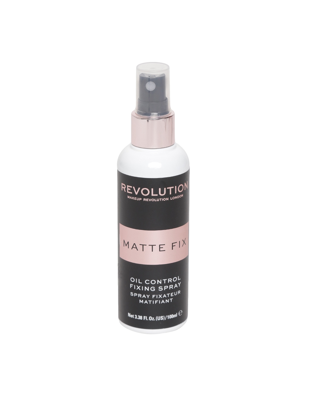 

Makeup Revolution London Matte Fix Oil Control Fixing Spray 100ml, Black