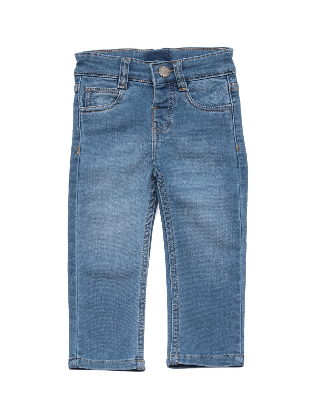 

Lil Lollipop Unisex Kids Blue Straight Fit Jeans