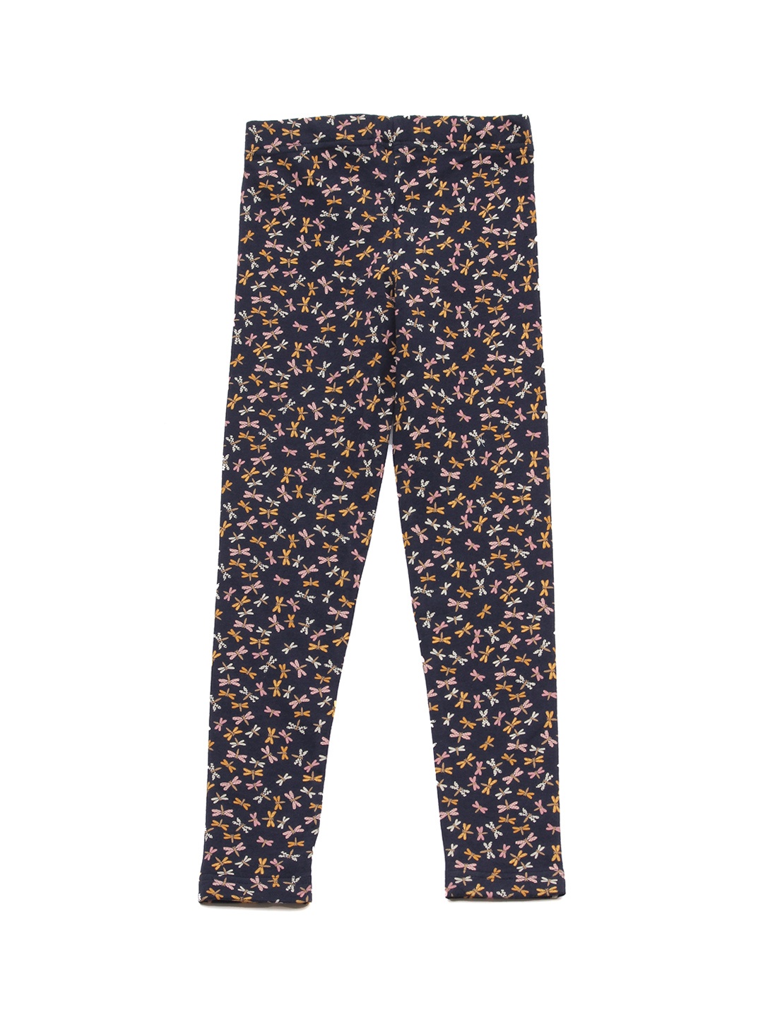 

Lil Lollipop Girls Navy Blue Butterfly Printed Ankle-Length Leggings