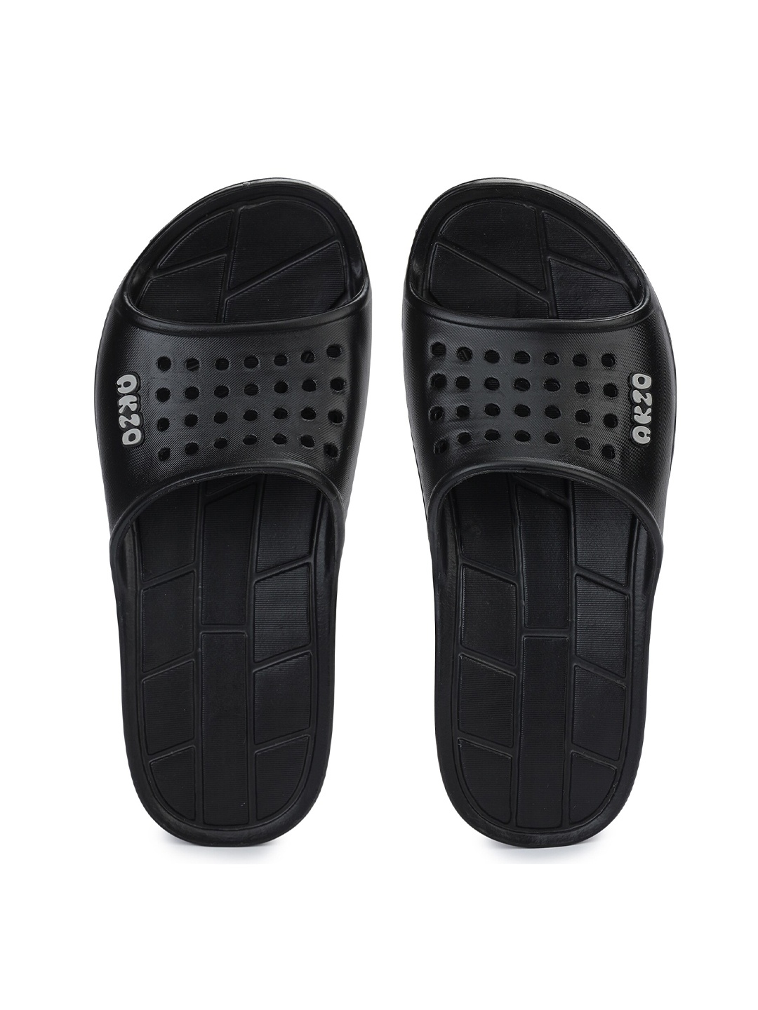 

ABROS Men Black & Grey Sliders