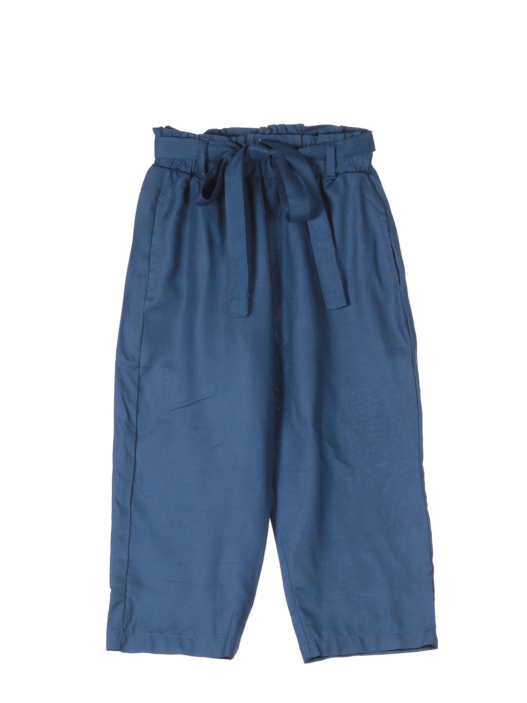 

Lil Lollipop Girls Navy Blue Solid Palazzos