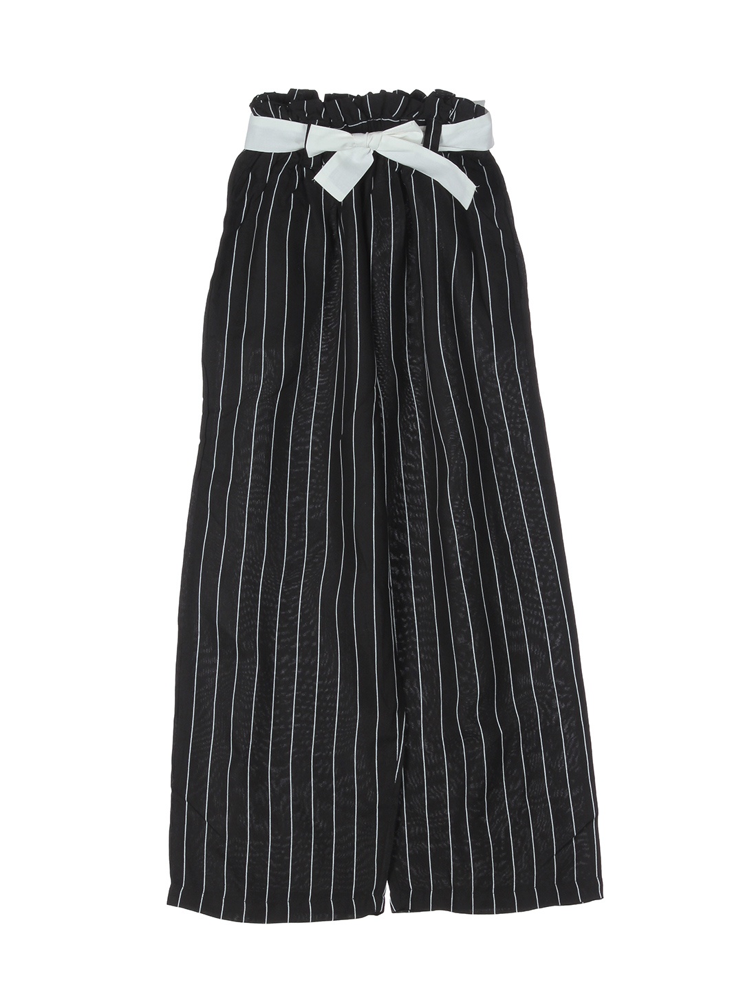 

Lil Lollipop Girls Black & White Striped Knitted Palazzos