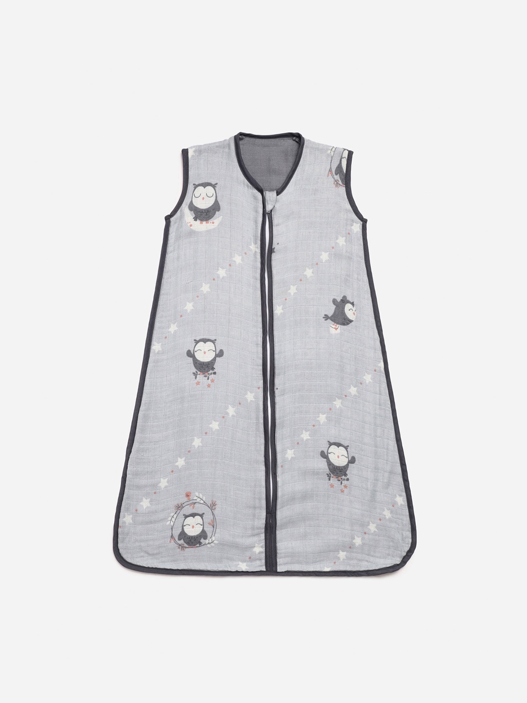 

Cocoon Care Infants Kids Navy Blue & Grey Printed Sleeping Bag