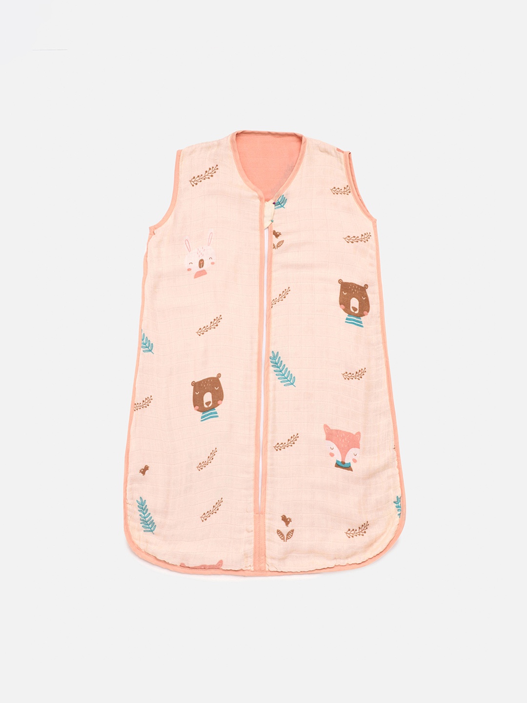 

Cocoon Care Infant Beige Colored Printed Muslin Sleeping Bag