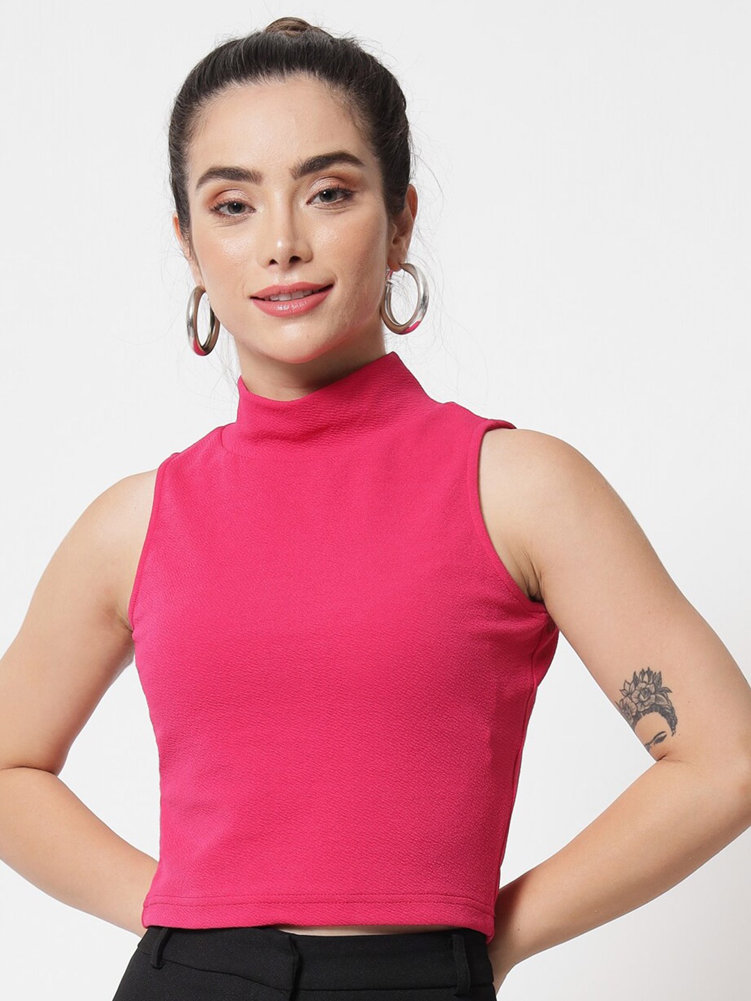 

Orchid Blues Fuchsia Crop Top