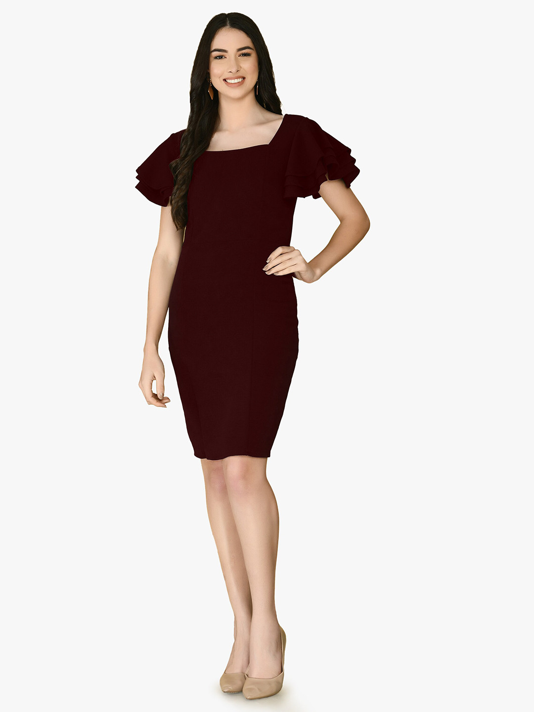 

IUGA Purple Bodycon Dress