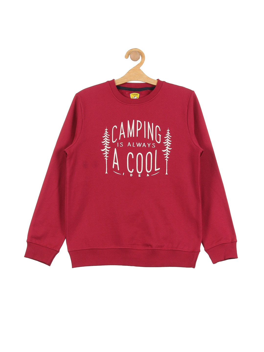 

Lil Lollipop Unisex Kids Red Printed Round Neck Sweatshirt