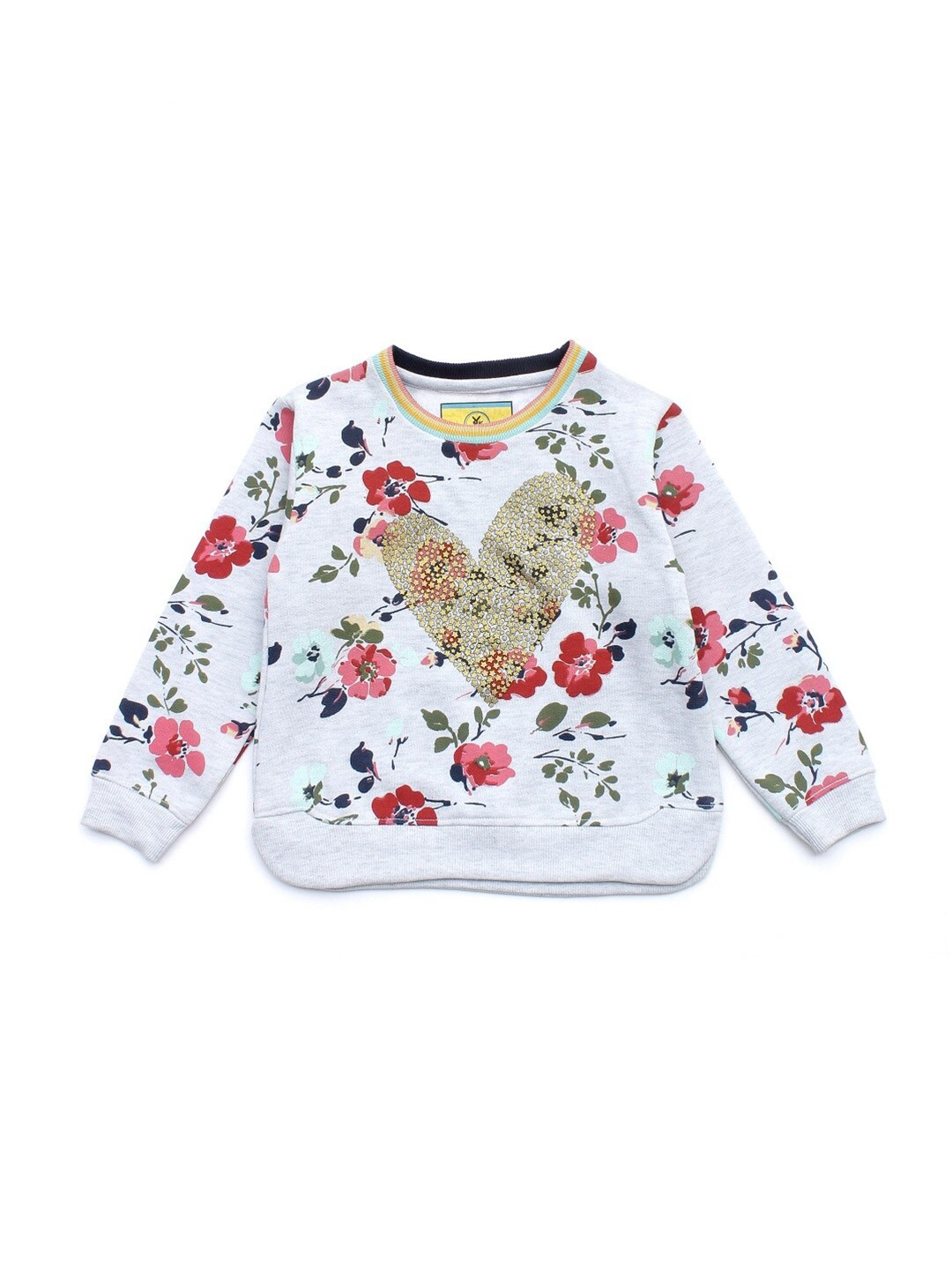 

Lil Lollipop Girls Red Floral Printed Sweatshirt