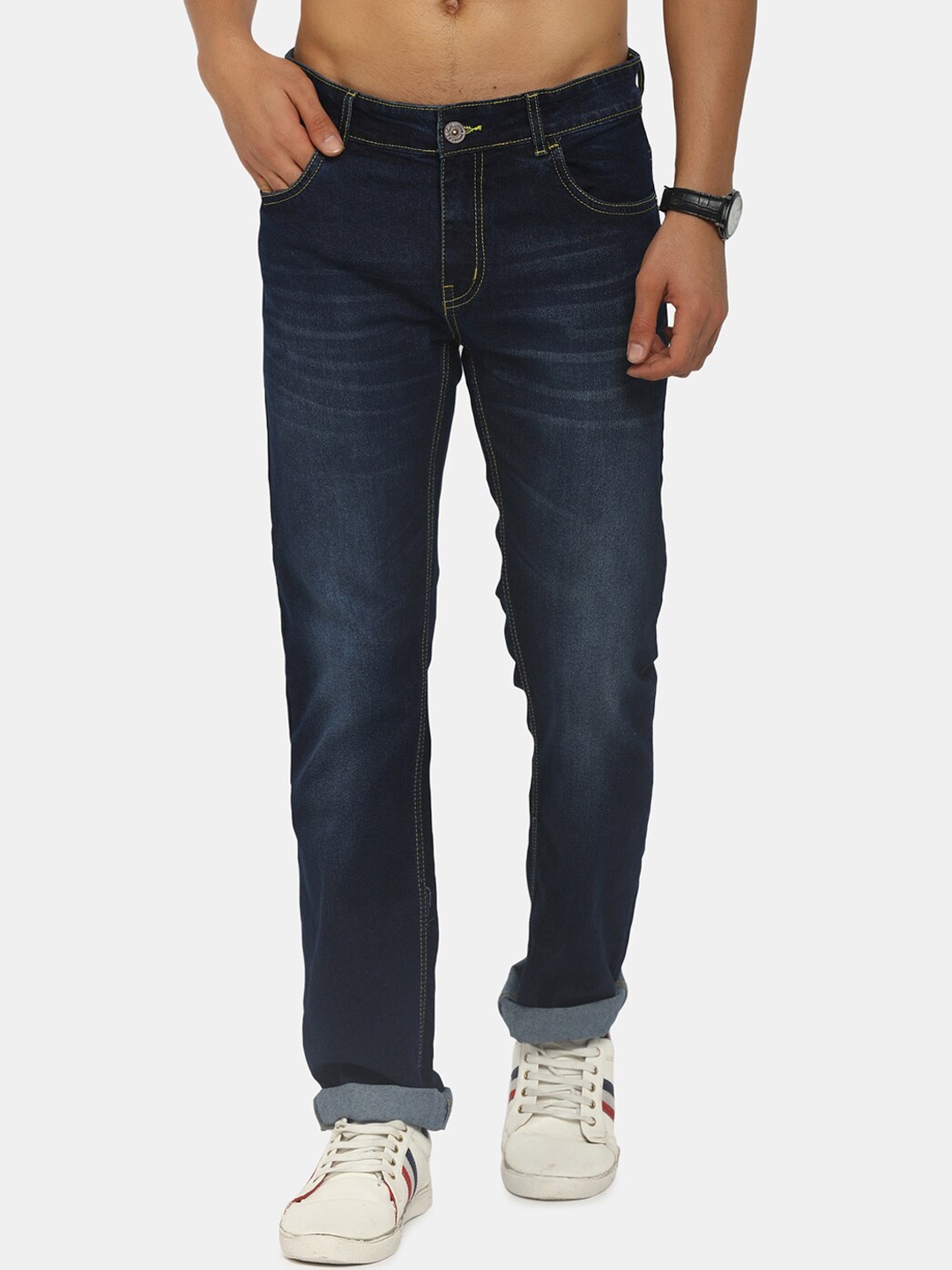 

V-Mart Men Blue Classic Slim Fit Light Fade Jeans