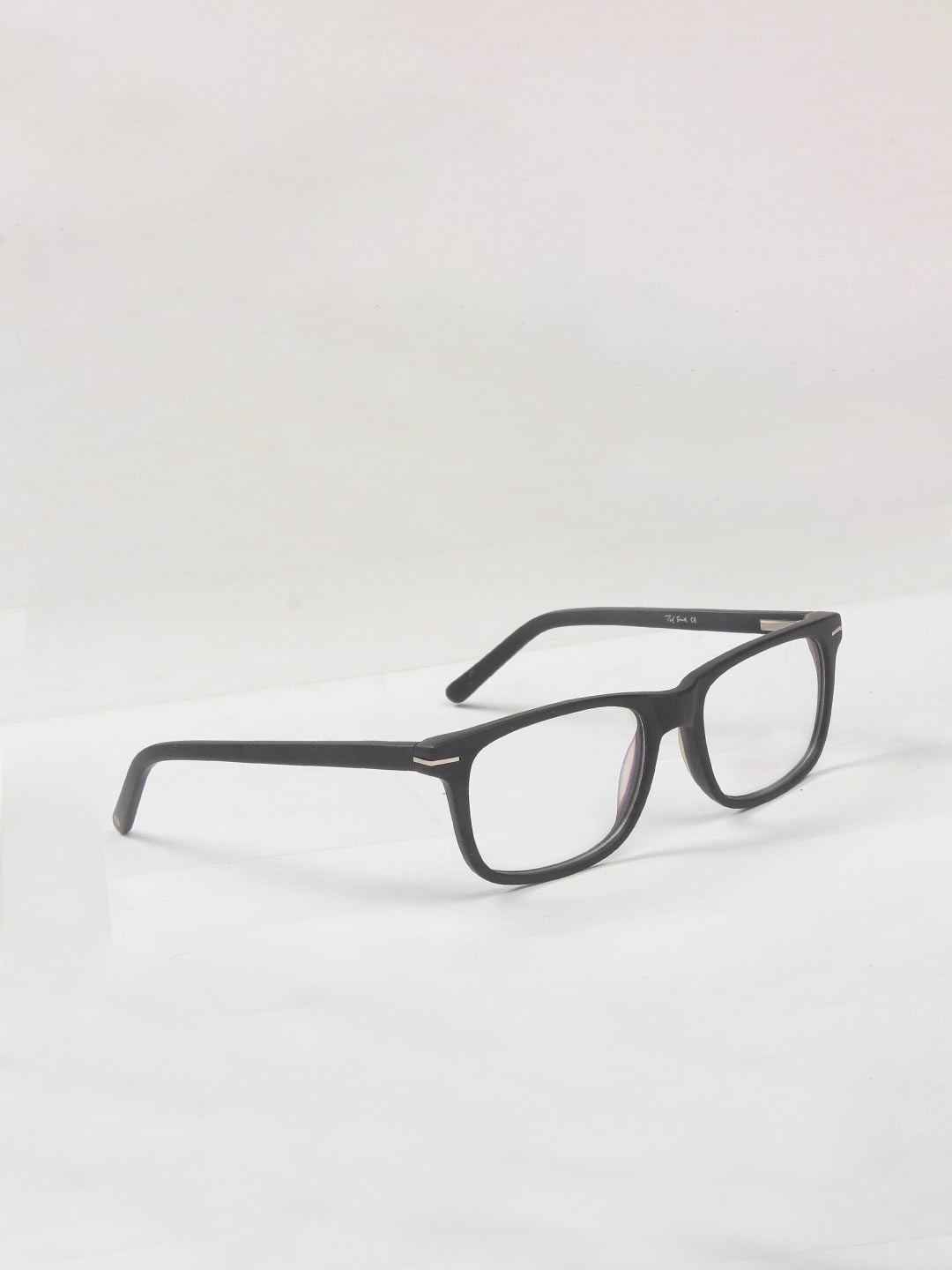

Ted Smith Unisex Black Full Rim Wayfarer Frames