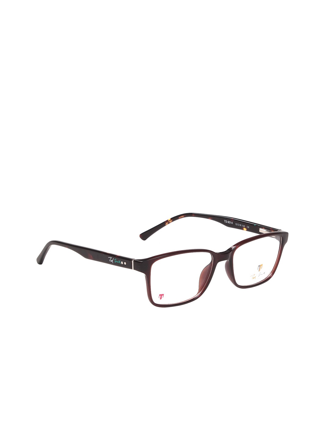 

Ted Smith Unisex Brown Full Rim Wayfarer Frames