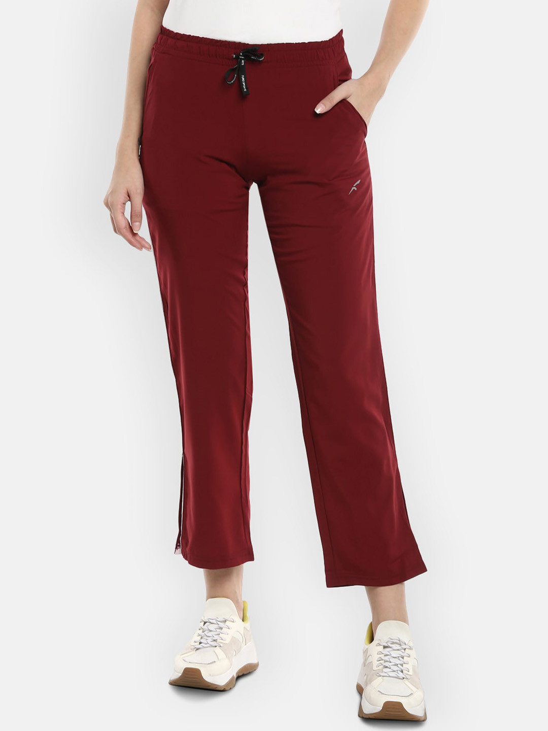 

FURO by Red Chief Women Maroon Solid Track Pants