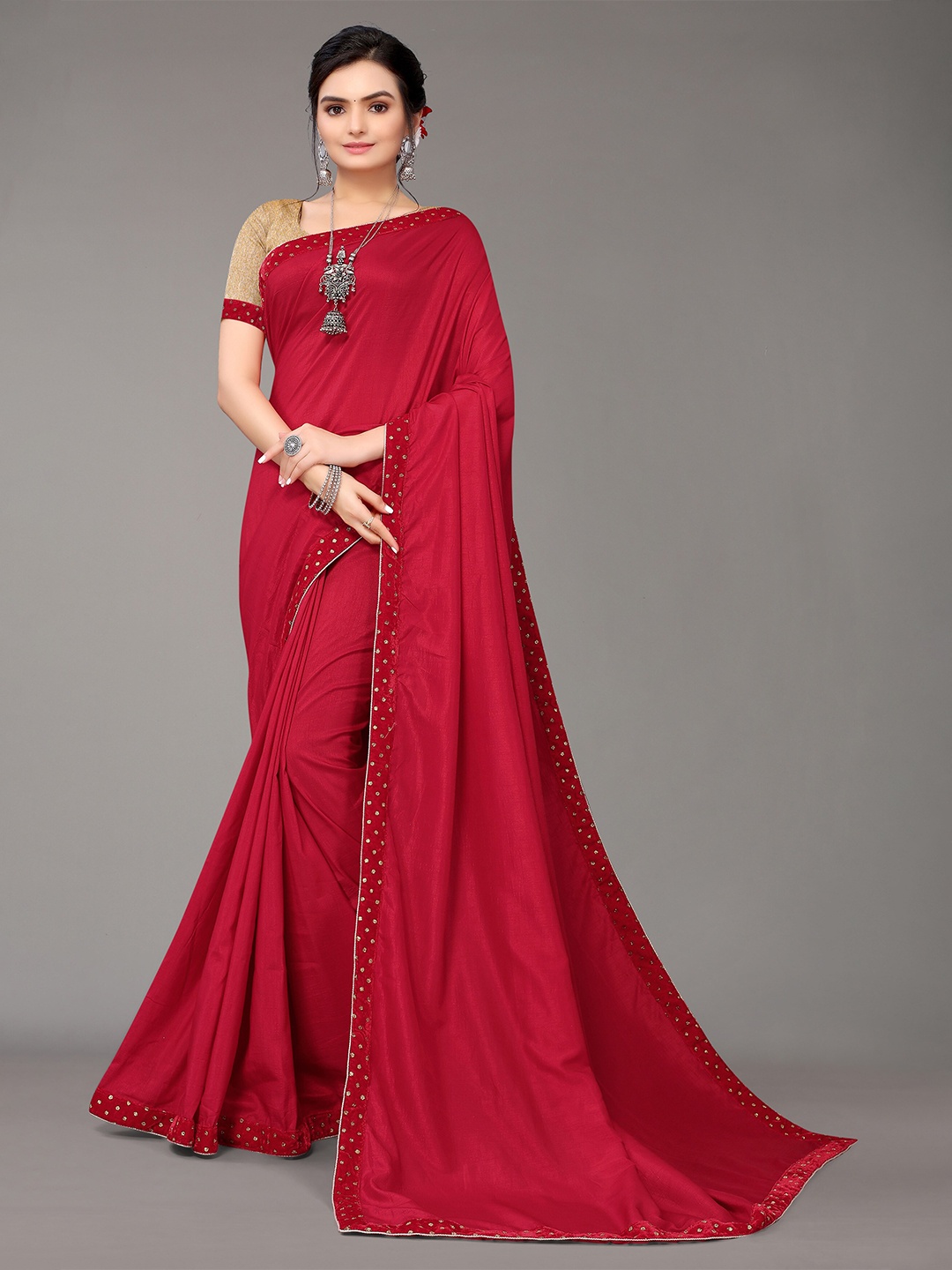 

KALINI Maroon women Saree