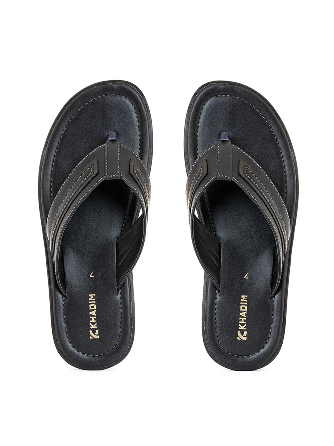 

Khadims Men Black Thong Flip-Flops