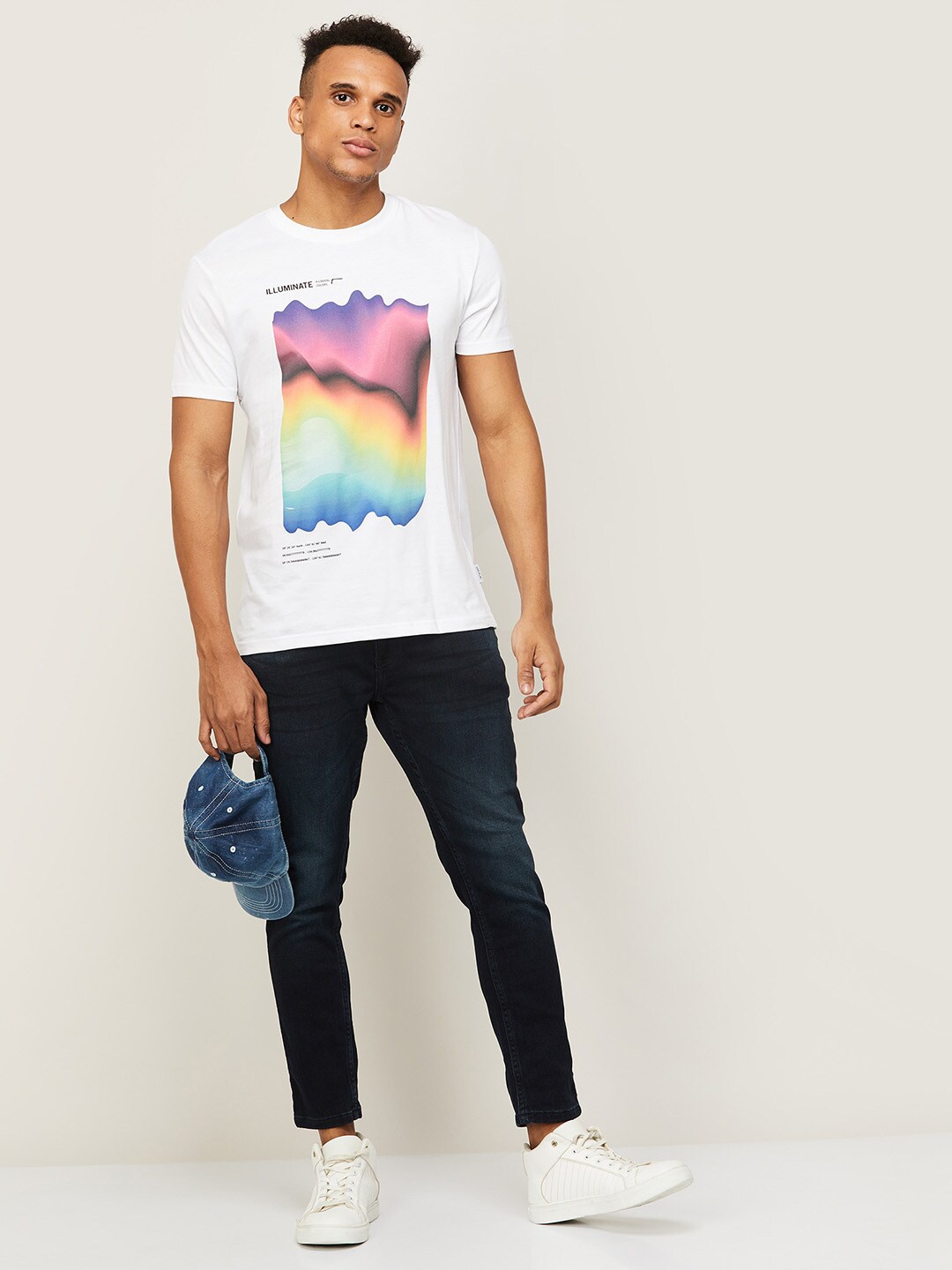 

Fame Forever by Lifestyle Men White Printed T-shirt