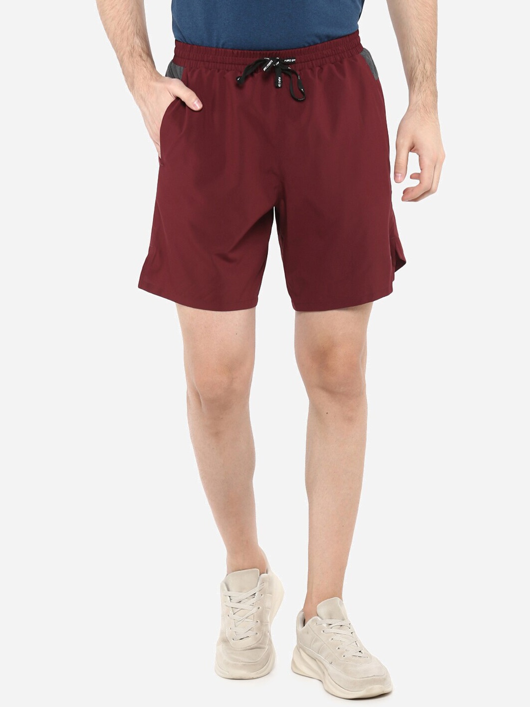 

FURO by Red Chief Men Maroon Solid Regular Fit Polycotton Sports Short