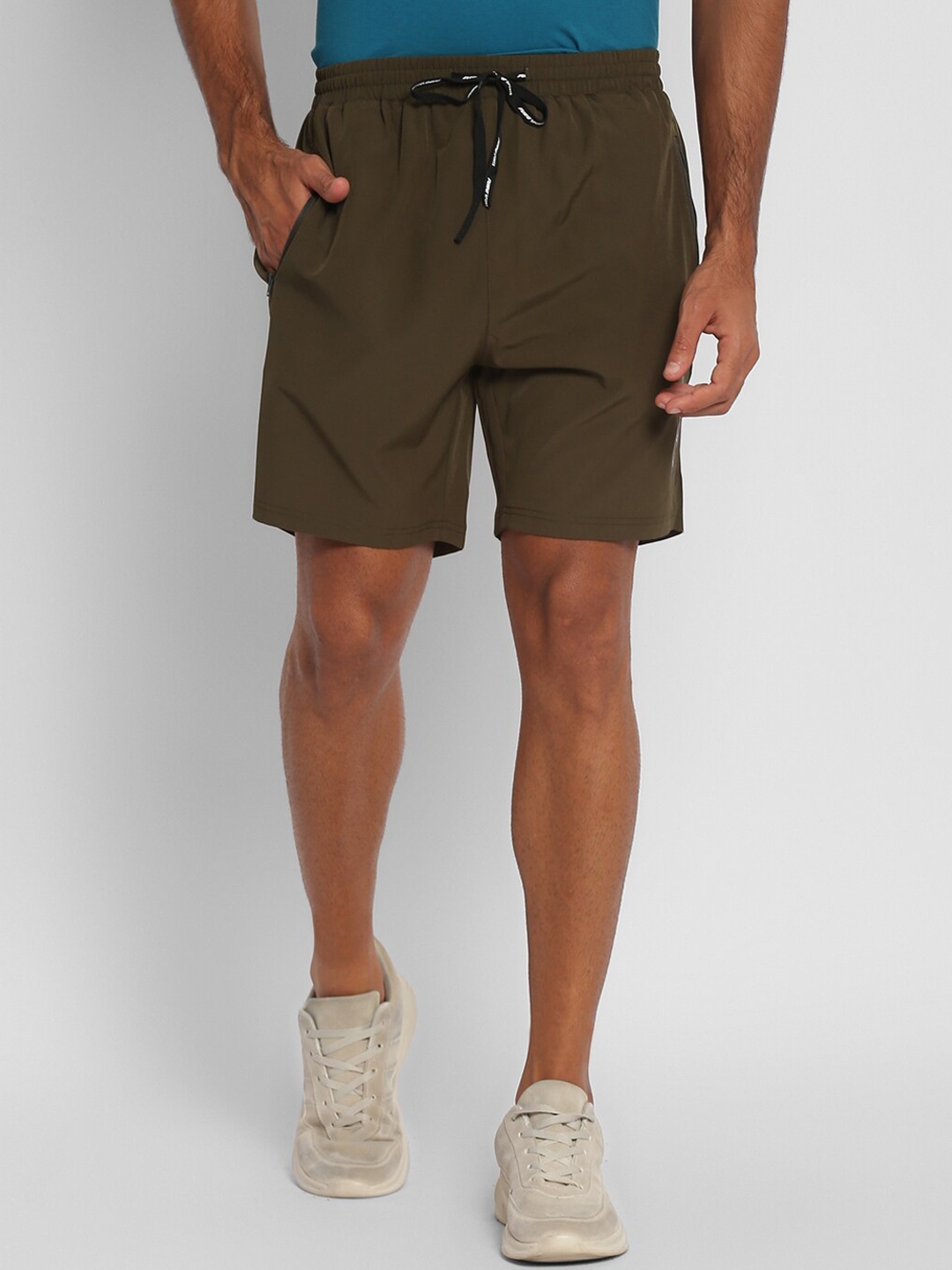 

FURO by Red Chief Men Green Solid Regular Fit Poly Lycra Sports Shorts