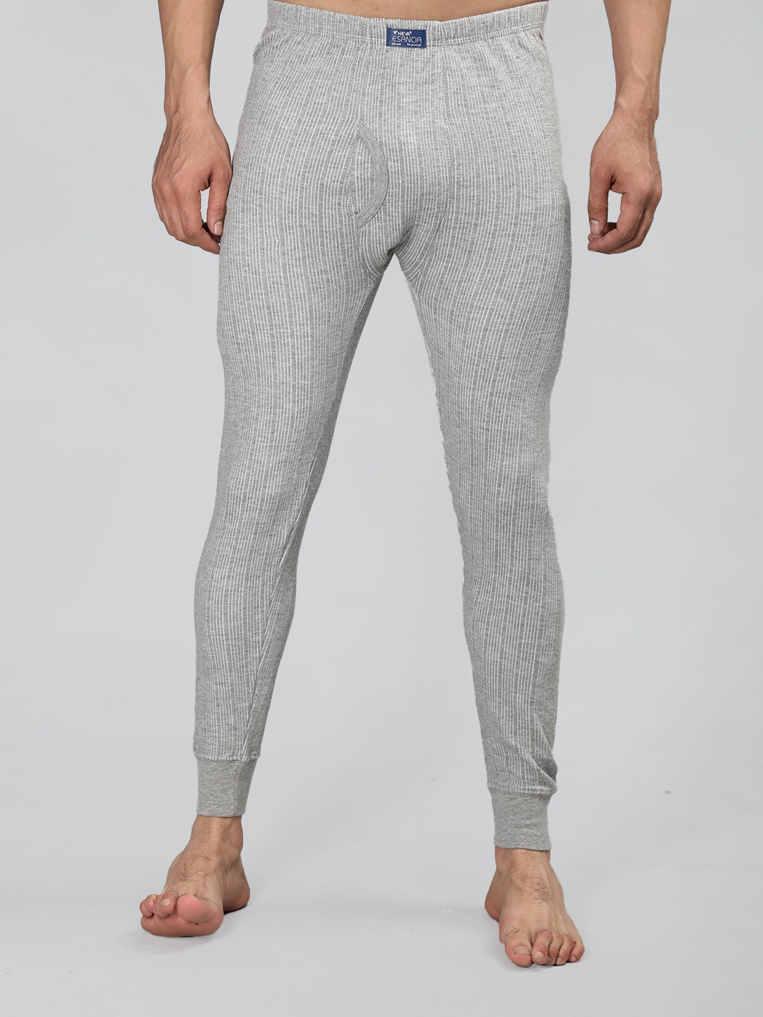 

NEVA Men Grey Solid Thermal Bottoms