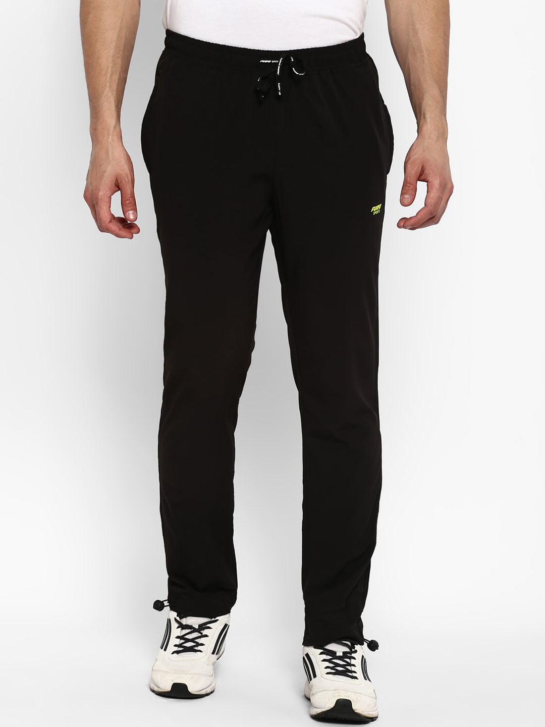 

FURO by Red Chief Men Black Solid Track Pants