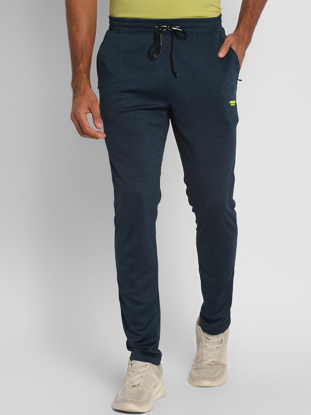 

FURO by Red Chief Men Teal Blue Solid Track Pants