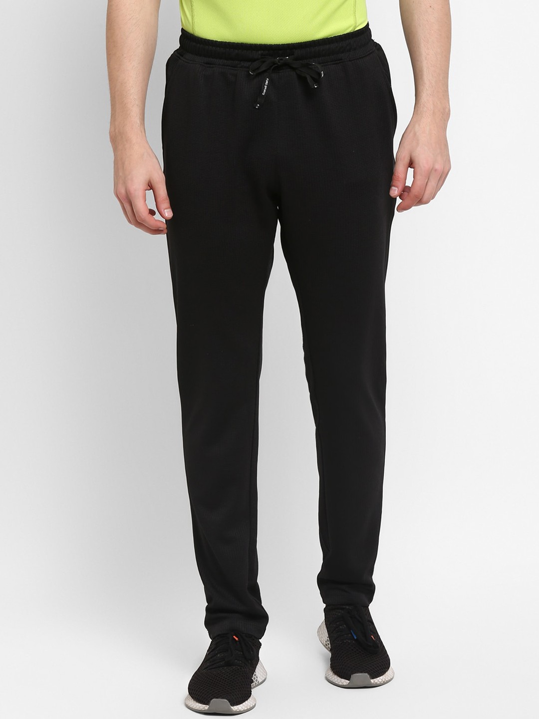

FURO by Red Chief Men Black Solid Track Pants