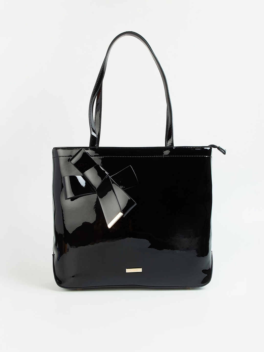 

CODE by Lifestyle Black Shoulder Bag with Bow Detail