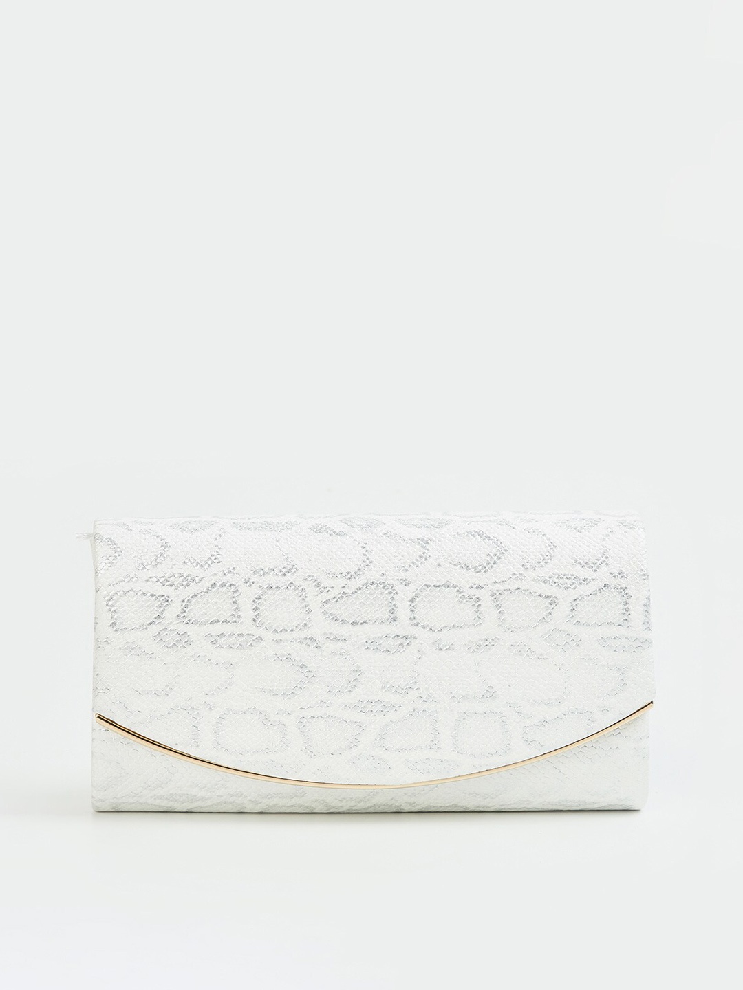 

CODE by Lifestyle Printed Envelope Clutch, White