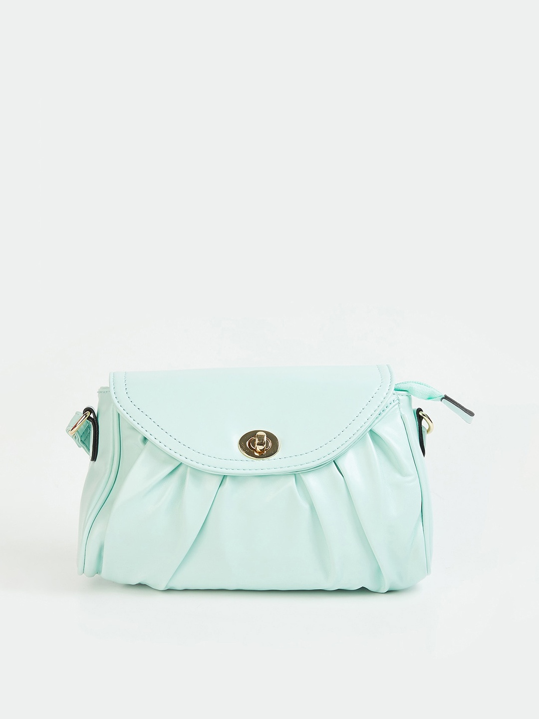 

Ginger by Lifestyle Green Structured Sling Bag with Bow Detail