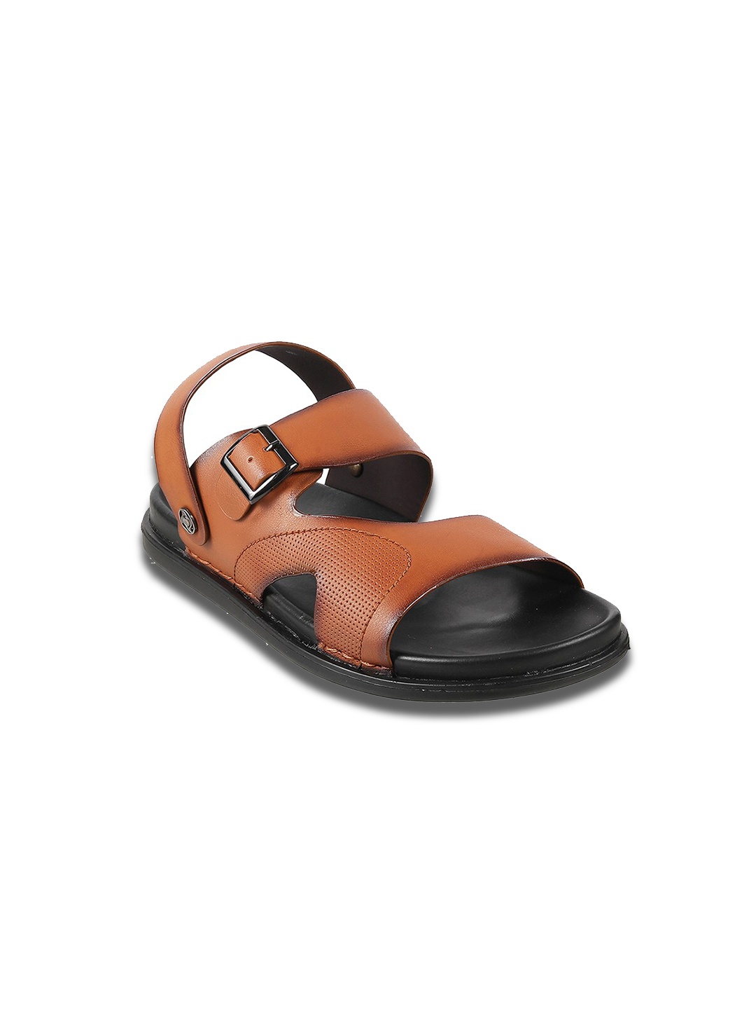 

WALKWAY by Metro Men Tan & Black Comfort Sandals