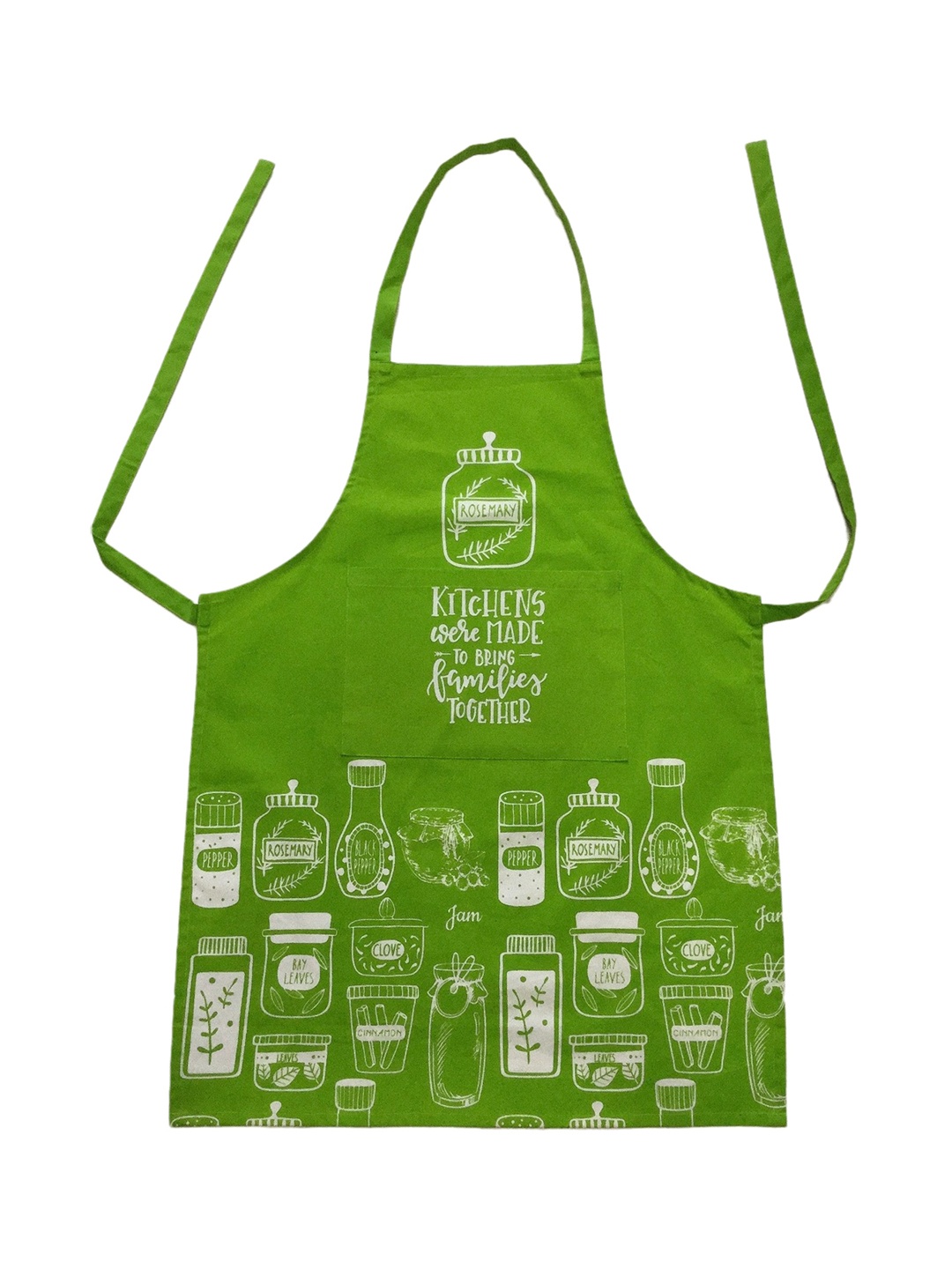 

Lushomes Green Printed Pure Cotton Aprons