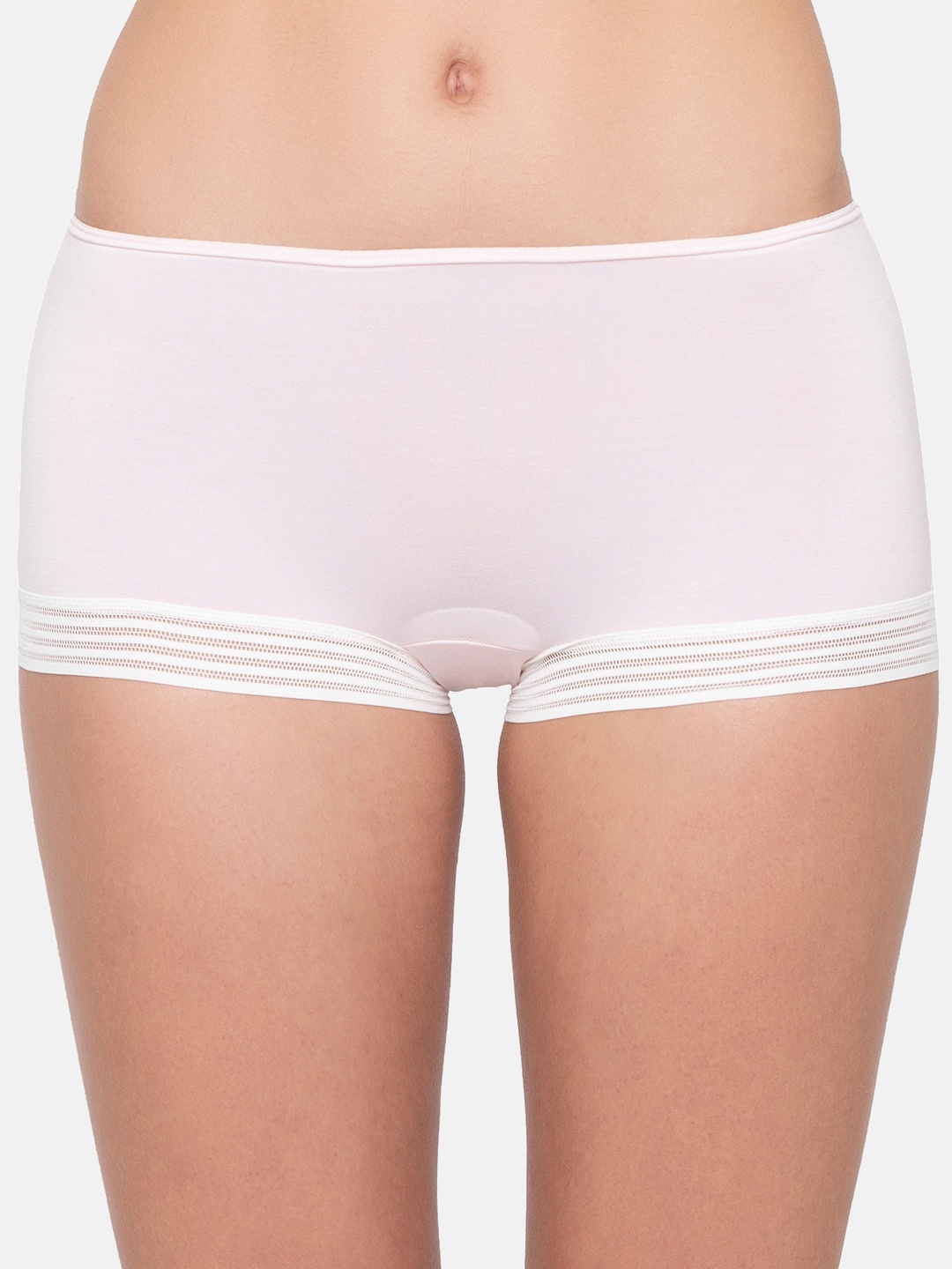 

Sloggi Women's Light Pink Solid Hipster Seamless Briefs