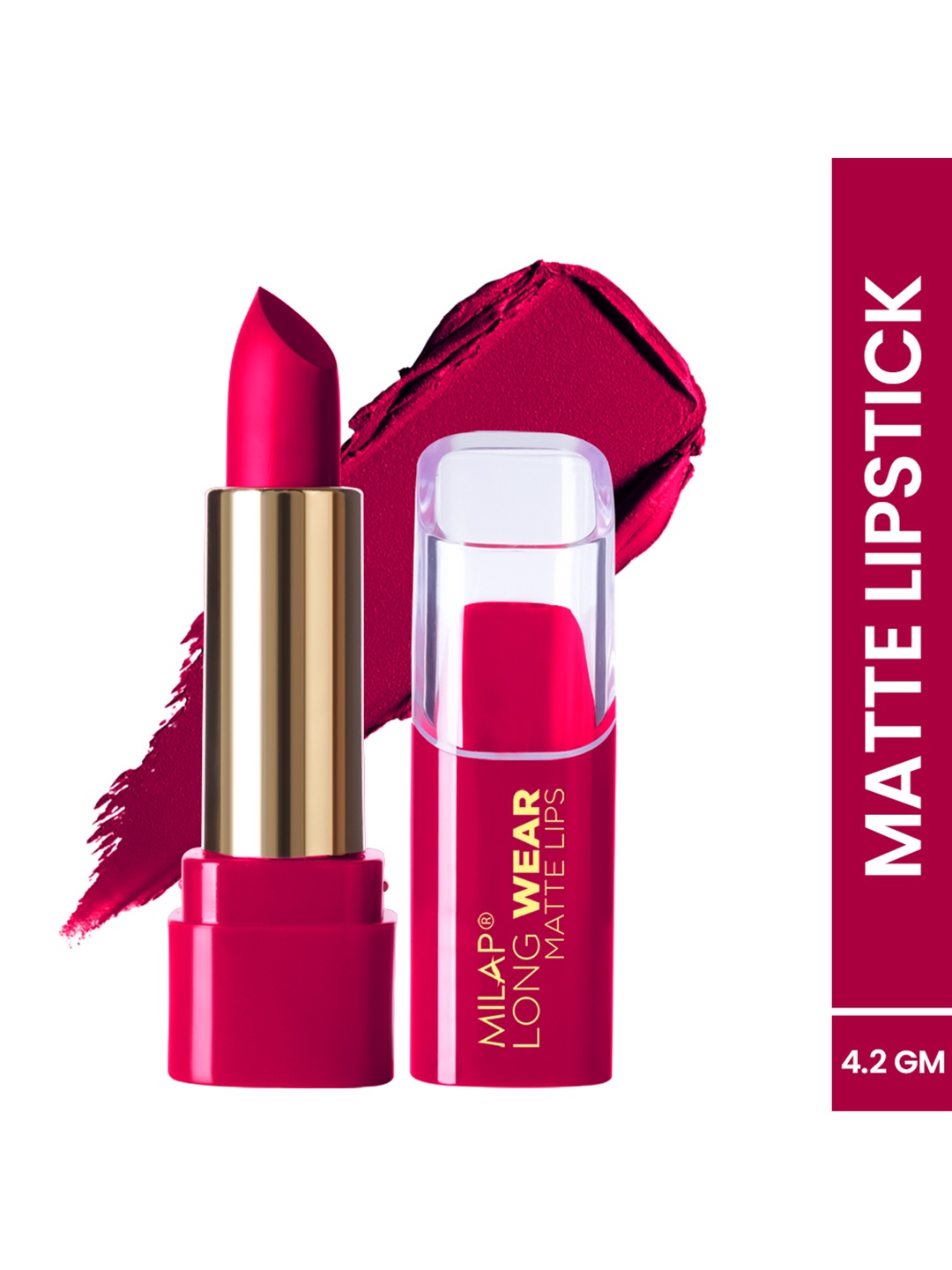 

MILAP Long Wear Matte Lipstick - Spring Break 617 4.2 g, Magenta