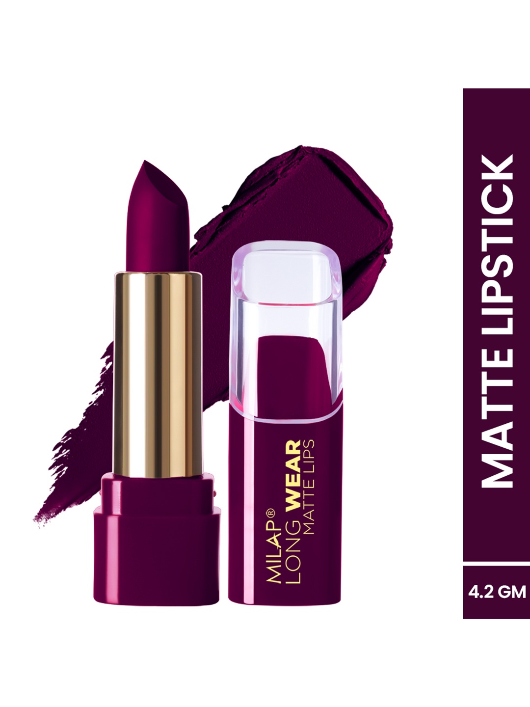 

MILAP Long Wear Matte Lipstick - Dream Huge 613 4.2 g, Violet