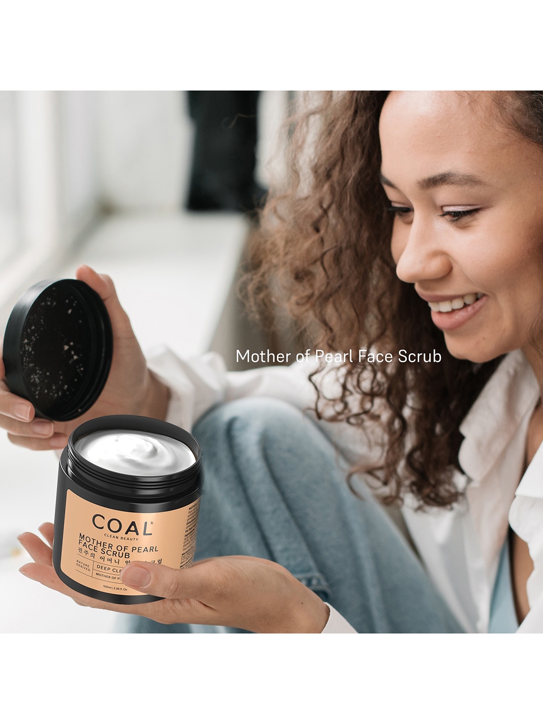 

COAL CLEAN BEAUTY Mother of Pearl Face Scrub 100 ml, Na