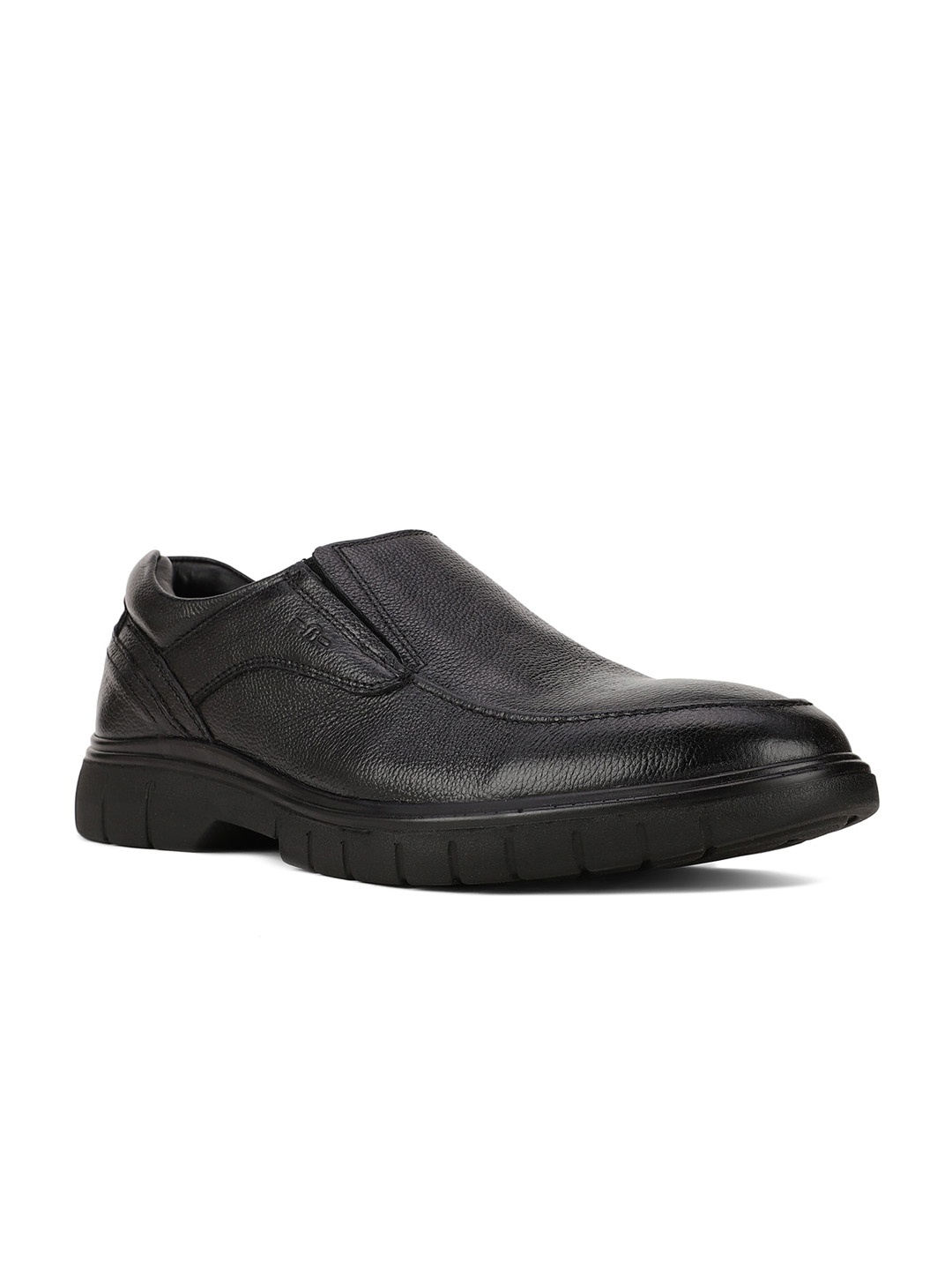 

Bata Men Black Solid Formal Slip-Ons