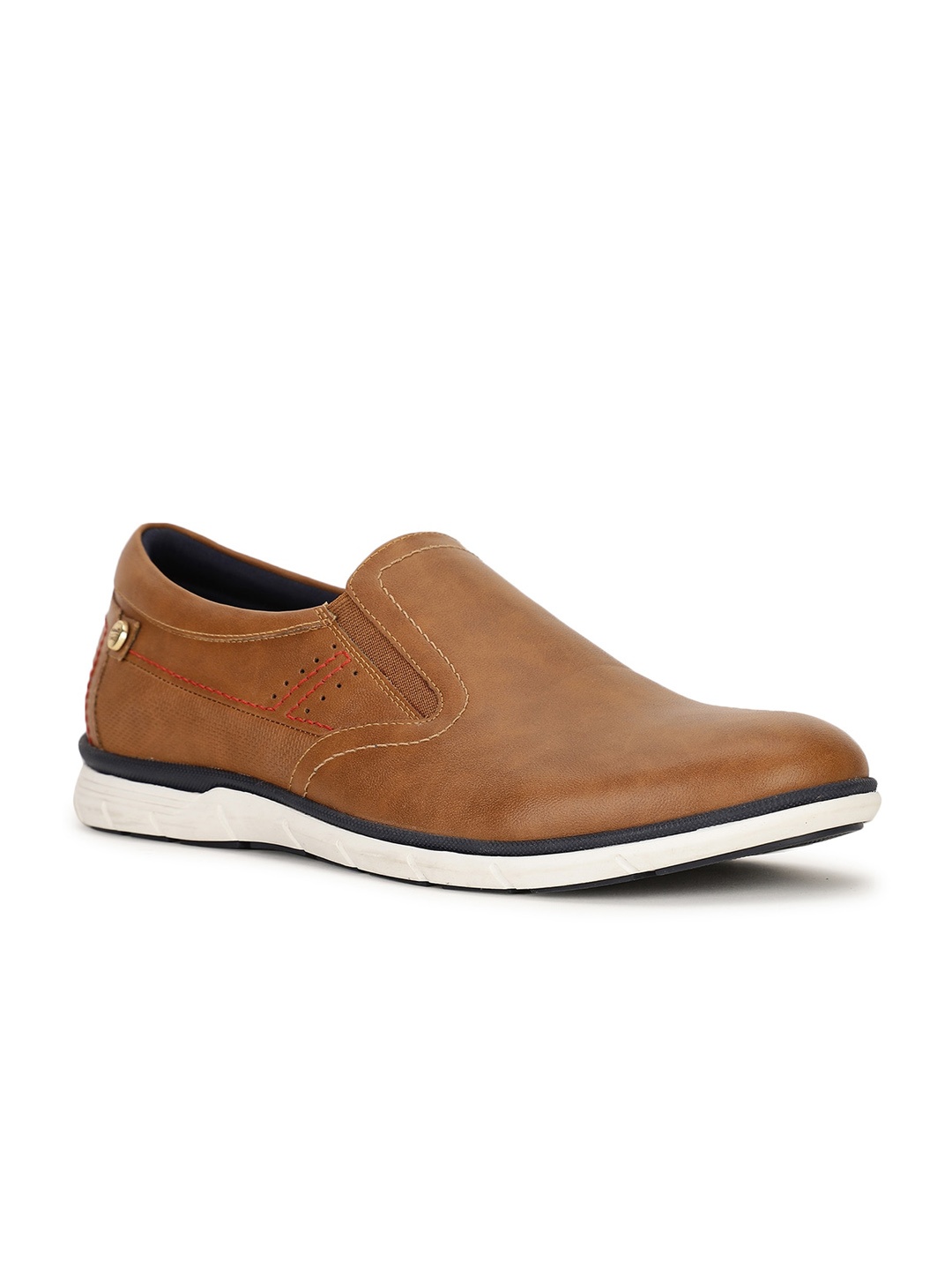 

Bata comfit Men Tan Perforations Slip-On Casual Shoes