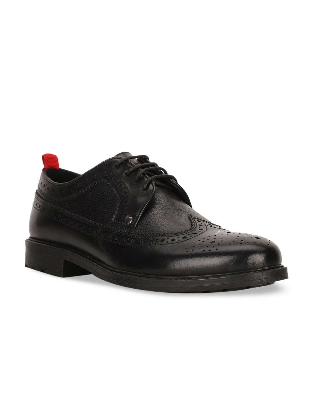 

Bata Men's Black Textured Formal Derbys